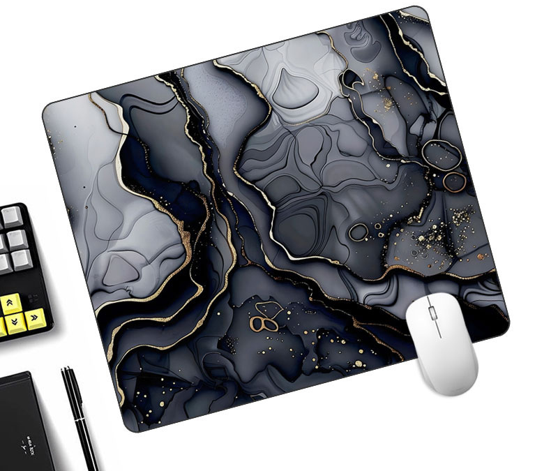 Elegant Gold Black Mousepad