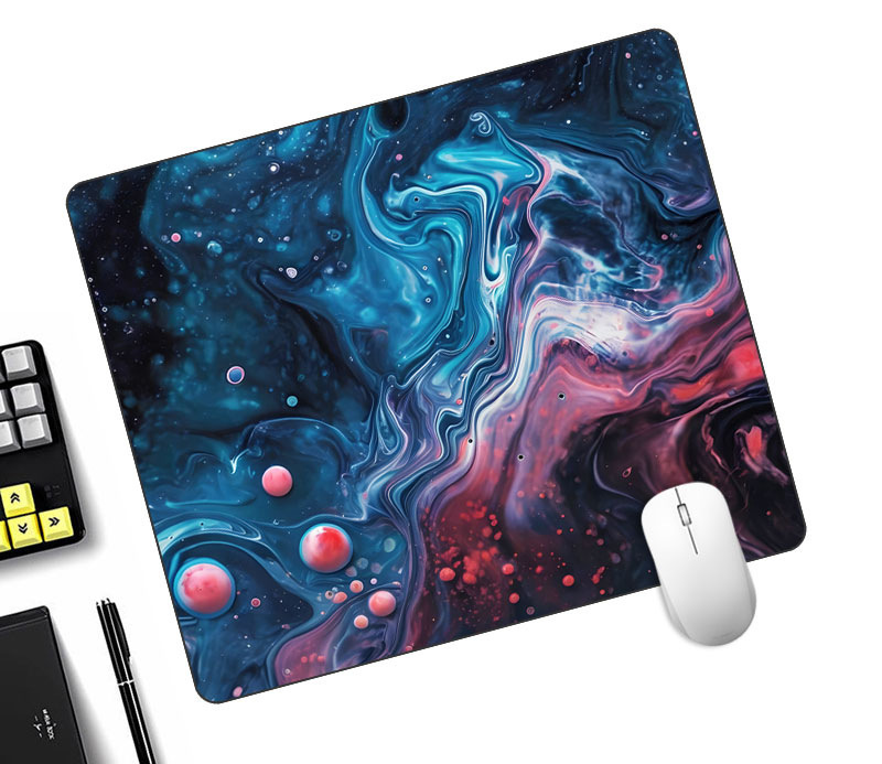 Blue Fluid Art Design Mousepad