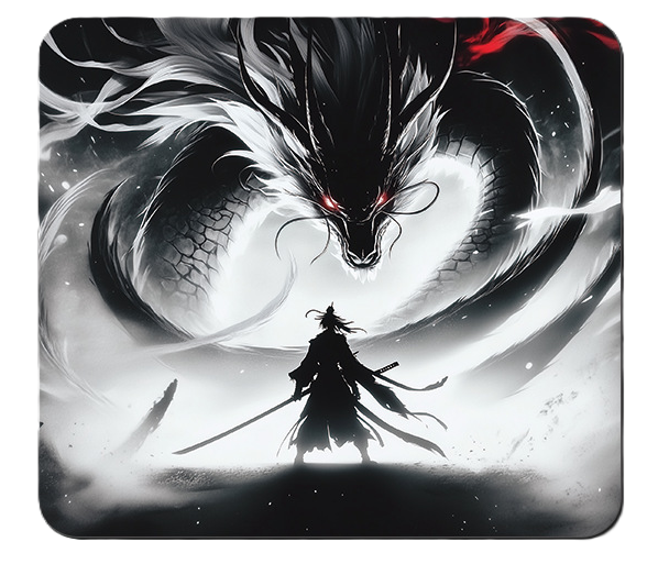Samurai Dragon Mousepad